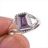 Natural Alexandrite Gemstone 925 Solid Sterling Silver Jewelry Ring Size 6 T1G41