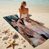 1Pc Elegant Fashion Poses Beach Towel, Quick Dry, Multi-Use for Beach Pool Gym Yoga Home Travel, Christmas, Halloween, Xmas Gift S929660