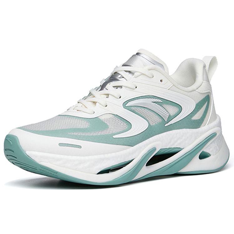 Anta Not Stop Pro Shock Absorbing Нескользящие износостойкие низкие кроссовки для бега мужские кроссовки белые зеленые 112225596-3