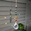 1PC Colorful Crystal Suncatcher Ball Rainbow Maker Prism Memorial Crystal Window Suncatcher for Family Home Gift Decoration