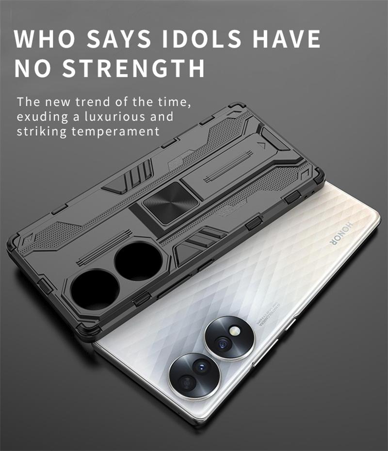 Чехол для Honor 70 5G Чехол Автомобильный Магнитный Держатель Броня Ударопрочный Чехол для Xonor Honer Honar 70 Honor70 Жесткая Задняя Крышка из ПК