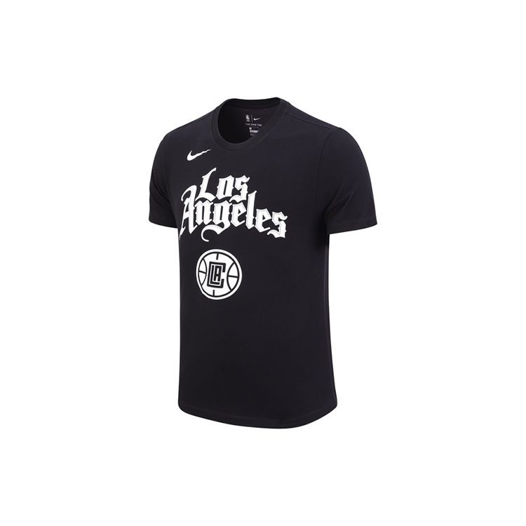 Nike Мужская футболка с коротким рукавом с баскетбольным принтом LA Clippers, черная CT9824-010