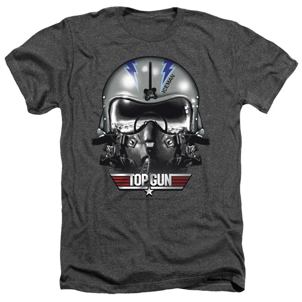TOP GUN ICEMAN ШЛЕМ Лицензированная мужская футболка с меланжевым эффектом SM-3XL Унисекс футболка