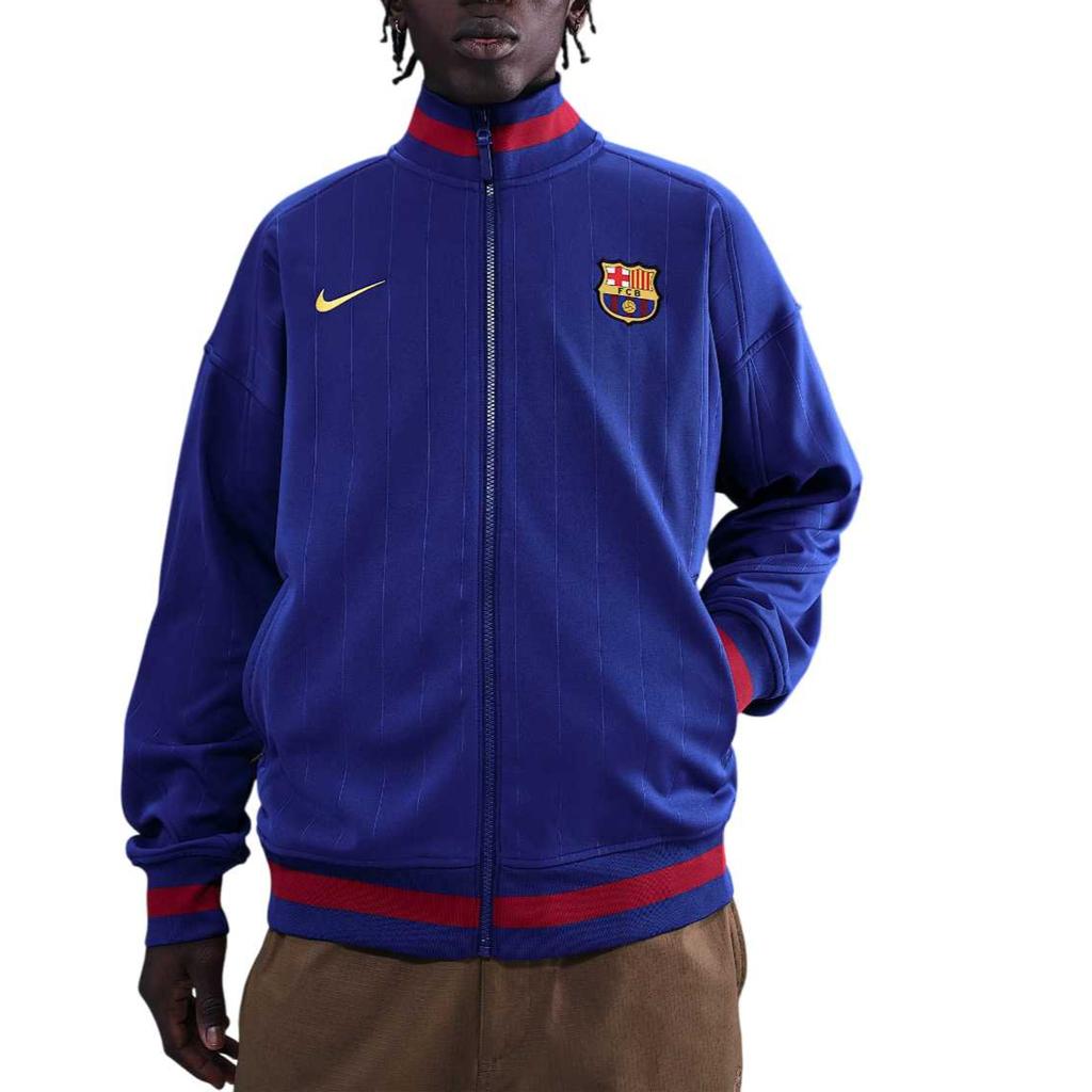 Новая мужская куртка Nike Fc Barcelona Strike для дома Nike Dri FIT для футбола HJ6374-455