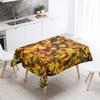 Скатерть с цветком розы, украшение для ресторанного стола, свадебное пятно, водонепроницаемая, прямоугольная