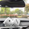 Автомобильные кубики Плюшевое украшение зеркала заднего вида Плюшевые кубики Зеркало заднего вида
