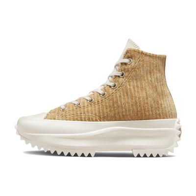 Run Star Hike Platform High Striped Knit - кроссовки унисекс Nomad Khaki Tan Desert-Sand Egret A03253C