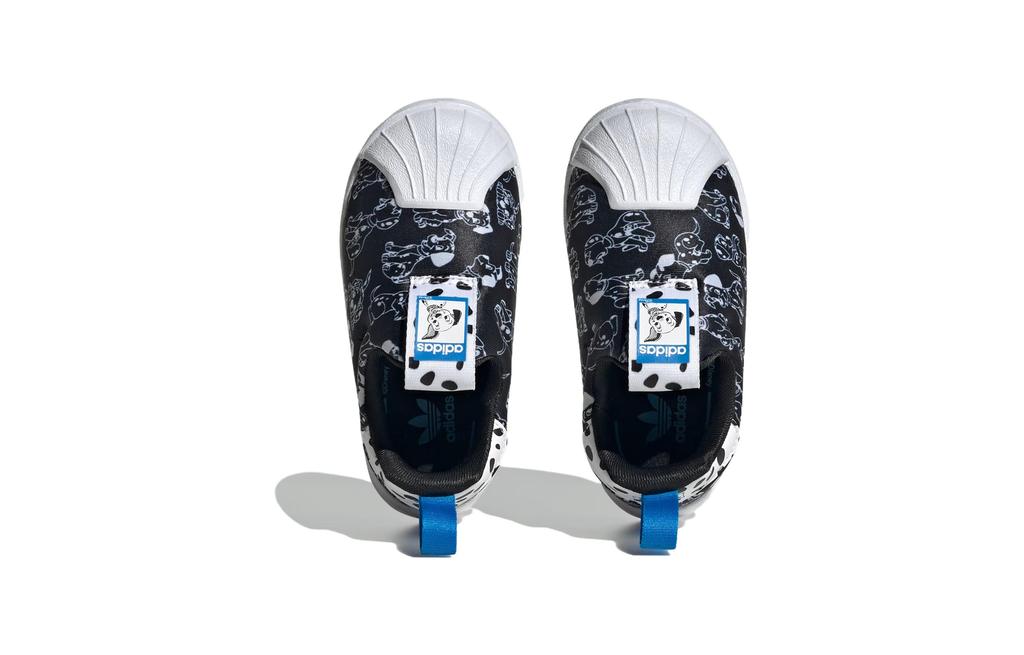 Disney x Adidas Originals SUPERSTAR 360 Удобные Устойчивые к истиранию Низкие Детские Кроссовки Черно-белые ID9711
