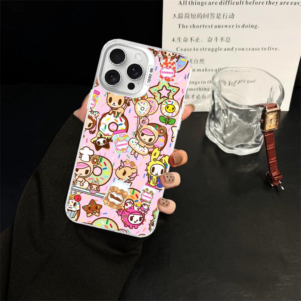 Япония Tokidoki Аниме Чехол для Телефона Для IPhone 16 15 14 13 12 11 Pro Max X XR XSMAX 8 7 Plus Матовый Ударопрочный Задний Чехол