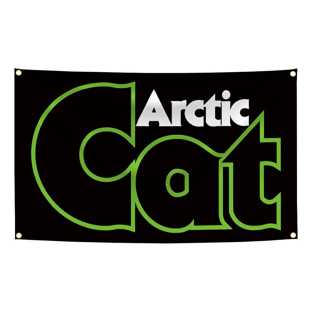 90x150 см Флаг A-Arctic Cat для вездехода Гобелен Полиэстер Цифровая печать Баннер Настенное искусство для гаража Наружное украшение