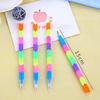 2 шт., ручка-карандаш, случайный Радужный многофункциональный блок-пуля, игрушечный кирпич