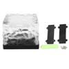 Waterproof Solar Powered LED Light Buried Ice Brick Lamp for Outdoor Yard Garden Blue Light