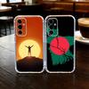 B-Bangladesh Flag  Phone Case For SamsungA10,12,20,21S,30,31,40,50,51,52,70,71 Transparent Cover