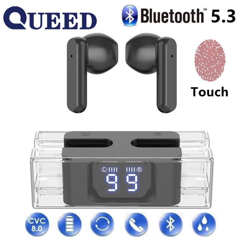 The New In -ear Earplugs Are Transparent Number TWS Bluetooth Headset Game Low Delay
