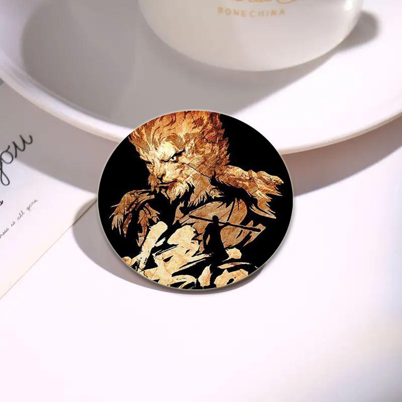 32/44/58 мм Король обезьян/Сунь Укун круглые булавки мультфильм Темный ангел/череп брошь индивидуальный значок ручной работы красивые аксессуары ювелирные изделия подарки