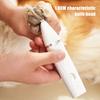 Dog Hair Clippers Grooming Kit with Nail Grinder 4 In 1 Cordless Electric Trimmer for Dogs Cat Low Noise USB Rechargeable Pet Paw Shaver