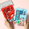 2sets Christmas Student Stationery Gift Set, Cute Cartoon Pencil Eraser Set, Christmas Student Small Gifts, Student School Supplies