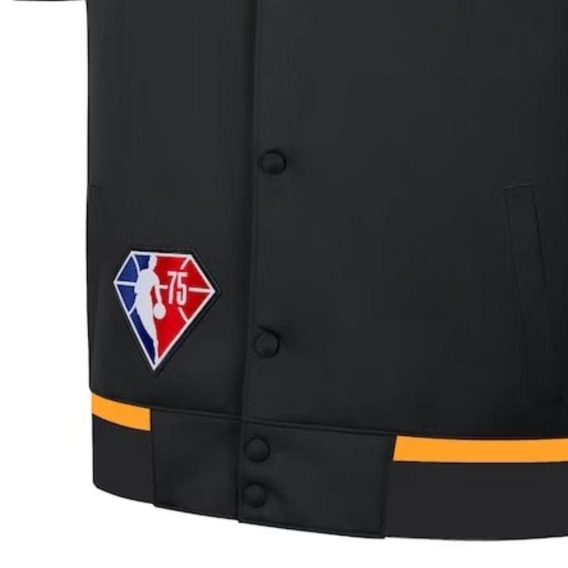 Nike X NBA Collaboration Miami Heat Showtime City Edition Single-Breasted Raglan Short Sleeve Jacket Unisex Jacket Black DB2458-010