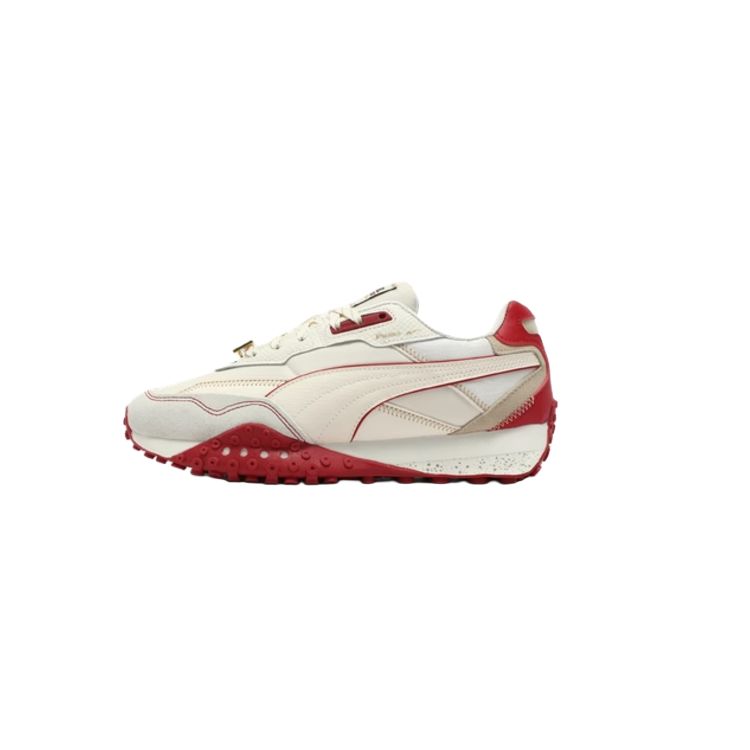 Puma Кроссовки Blktop Rider Унисекс Белые Красные Низкие Повседневные 402910-01