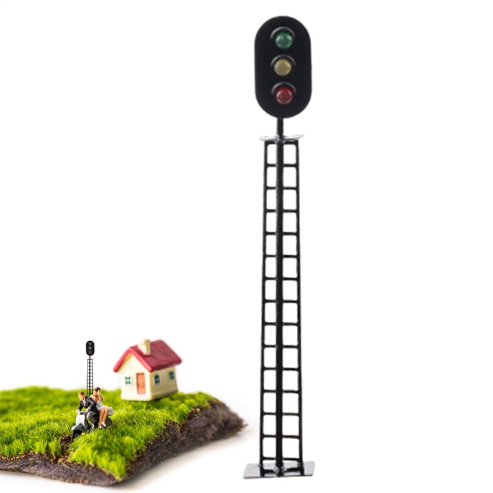 Traffic Light Toys for Kids Educational Simulation Signal Light Model Signal Light Toy Stop Light for Kids Hand-Built Scene