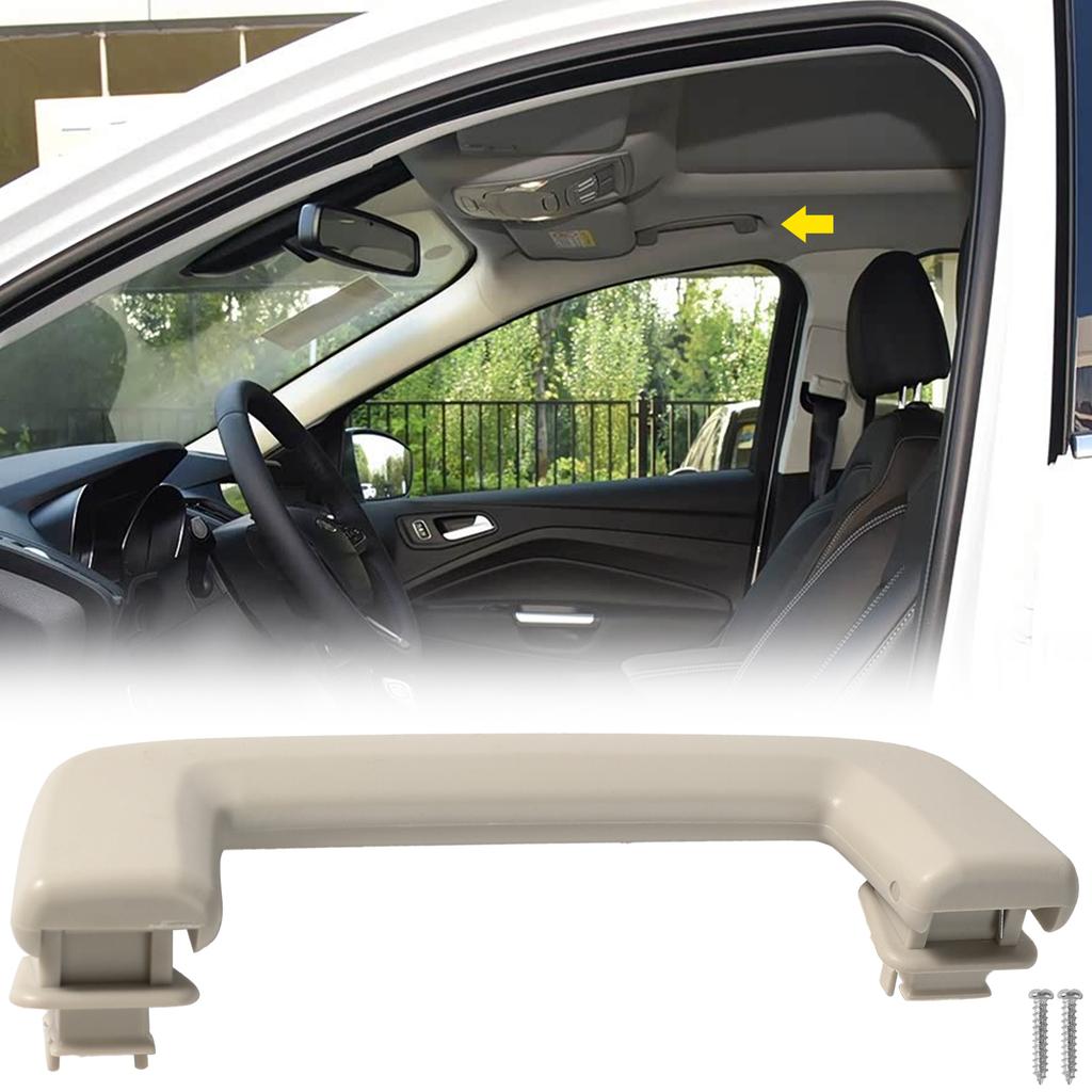 Передняя ручка крыши Ручка для удержания Подходит для Ford Escape Oatmeal 2013-2019 7S7Z-5831406-AA Вспомогательная ручка салона 7S7Z5831406AA