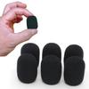 FUJIMORI Microphone Sponge Headset/Intercom Microphone Windscreen, Noise-Blocking Microphone Cover, Set of 6 (8mm Inner Diameter (For Headsets))