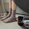 Women's Korean-Style Mid-Calf Socks, Autumn and Winter Japanese Trendy Cotton Socks, Heart-Shaped Spring and Autumn Pile Socks