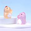 Adorable Glow-in-the-dark Dinosaur Resin Figures Colorful Cartoon Desk Accessories