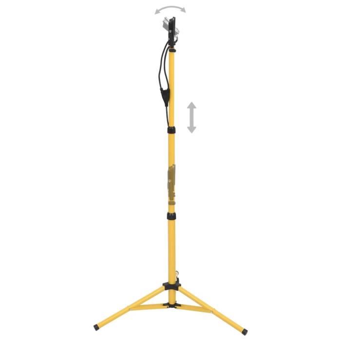 VidaXL Projecteur à LED avec trépied 2x20 W Blanc froid