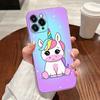 Cute Rainbow Unicorn Transparent Case For Apple iPhone 17 16 15 14 13 12 11 Pro Max 16 Plus 16E 17Air 17Pro Phone Cover Silicone