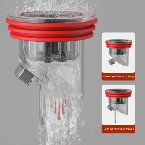 Odor Proof Floor Drain Anti-overflow One Way Valve Seal Sewer Drain Cover Easy Install Bathroom Drain Core for Backflow Prevention And Odor Control