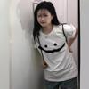 Guochao женская летняя футболка оверсайз с коротким рукавом и принтом смайлика, из чистого хлопка, повседневная, свободная, белая, с высоким чувством стиля