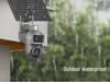 Solar-Powered Dual-Lens Surveillance Camera, 10X Zoom, Full Color, Outdoor Waterproof, Mobile Alarm Monitoring.