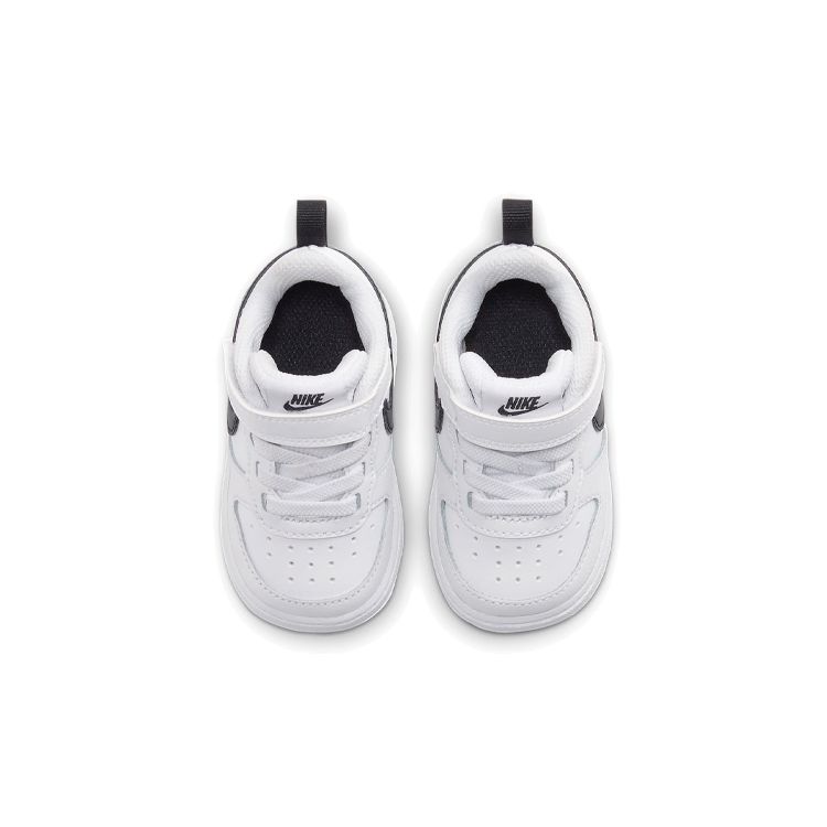 Nike Кроссовки Court Borough Low 2 TD белые черные детские BQ5453-104