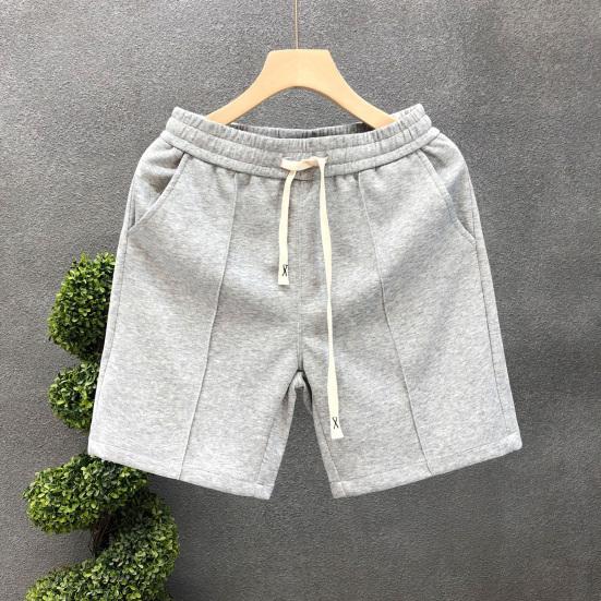 Men Sports Shorts with Elastic Waist Straps Summer Casual Shorts Leisure Work