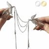 Delicate Design Fringe Brooches Long Fringe Animal Brooch Bird Lapel Pins  Women Fashion