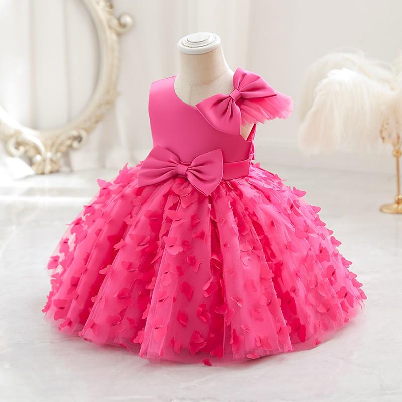 Girls Princess Tulle Dress Kids Formal Party Gown Birthday Wedding Prom