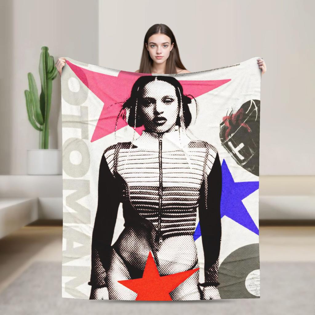 Rosalia Lux Warm Soft Blanket Picnic Plush Bedding Throws Fluffy Home Decor Flannel Bedspread Sofa Bed Cover