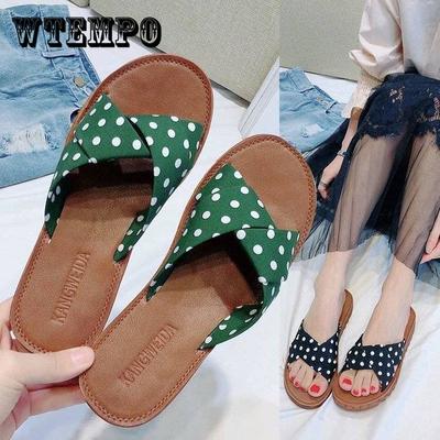 Женские модные шлепанцы в богемном стиле с бантом, льняные шлепанцы, пляжная обувь, тапочки на танкетке, сандалии