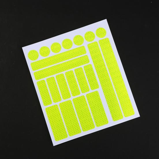 Предупреждающая наклейка для велосипеда, практичная самоклеящаяся сотовая сетка, велосипедная светоотражающая полоса, автомобильные аксессуары