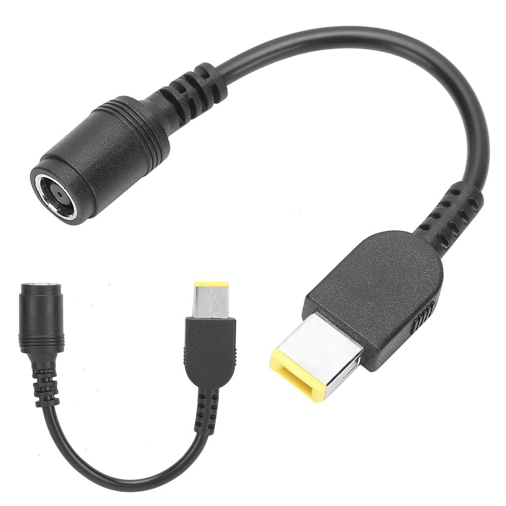 2Pcs Power Converter Cable Adapter 5.5x2.1mm Round to 7.9x5.5mm Square for Lenovo ThinkPad X1/X240/G405