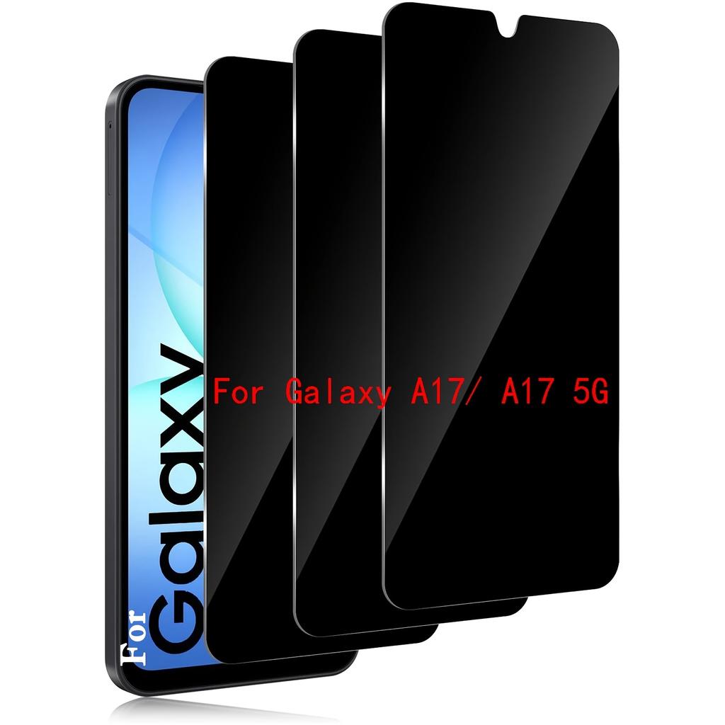 3pcs Anti-Spy Screen Protector For Samsung Galaxy A17 5G Privacy Tempered Glass Film