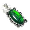 Ювелирная подвеска из серебра 925 пробы с зеленым лабрадоритом 2,52 дюйма p7D14