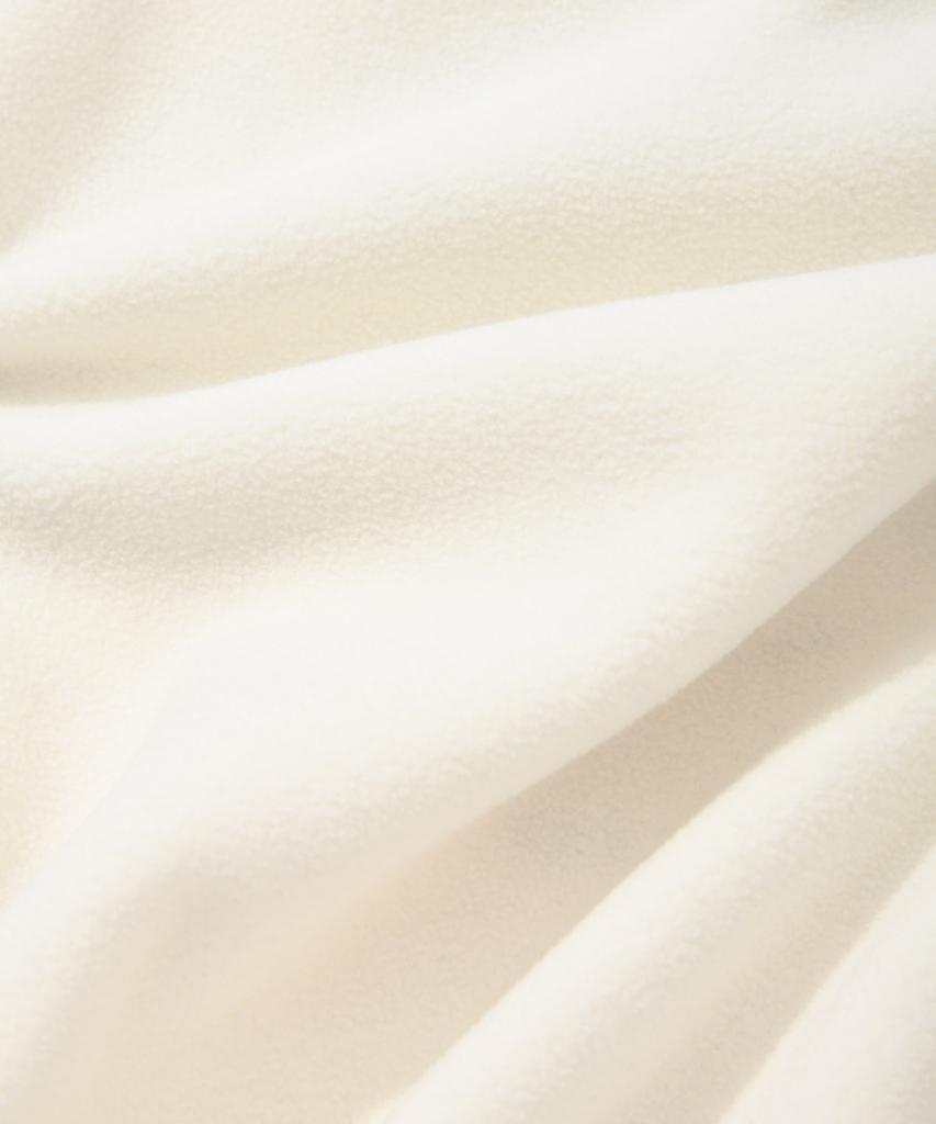 COVERNAT Arch Logo Fleece Half Zip Sweatshirt Ivory