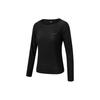 Comfortable Casual Sports Long Sleeve Knit Top Women Tops Black SC1220059-2