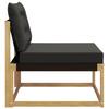 Outdoor Center Sofa with Cushions White 79 x 83 x 73 cm Steel