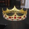 Винтажная Барочная Тиара Корона Свадебная Корона Королевы Короля Свадебные Аксессуары Для Волос Женщины Мужчины Конкурс Красоты Выпускной Головной Убор