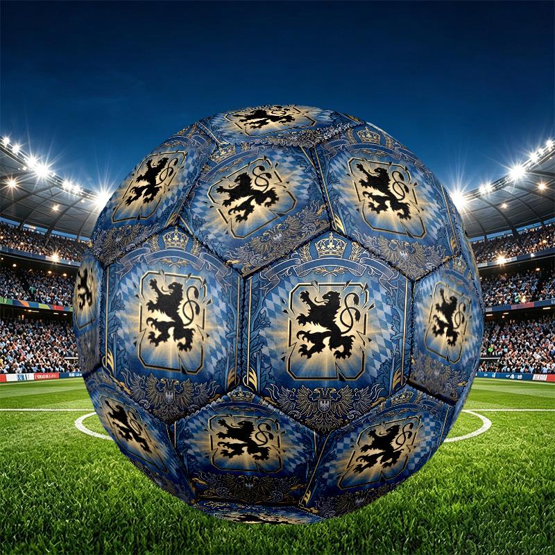 1860 Munchen football club Print Size 5 Soccer Ball, PU Wear Resistant Football for Match Training and Daily Practice, Birthday Gift for Soccer Fans