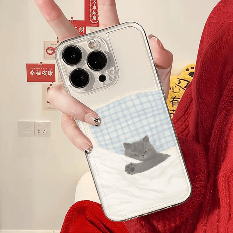 Чехол для телефона Sleeping Dogs and Cats для Apple iPhone 16 ProMax-мягкий силиконовый противоударный креативный чехол для пары
