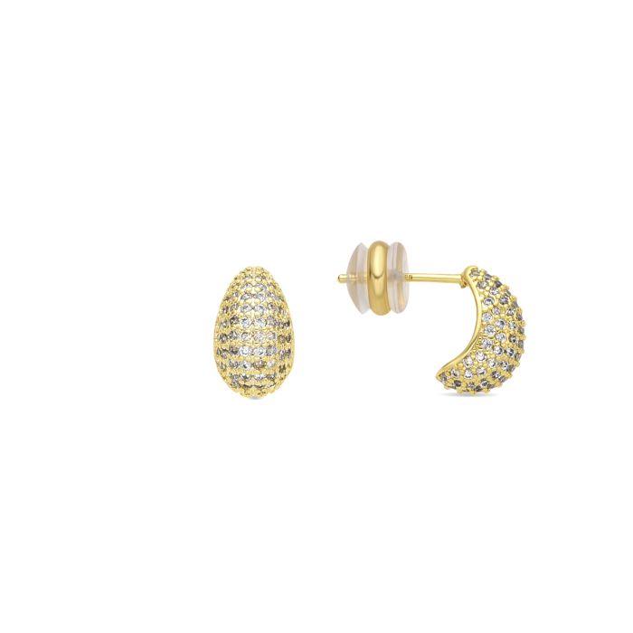 Boucles D'oreilles Luxenter Kincon Finition En or 18 Carats